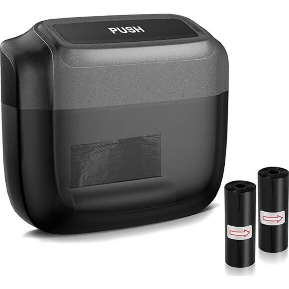 Car Trash Can with Lid Leakproof Mini Garbage Bin Car Accessories with Bags - Picture 7 of 7